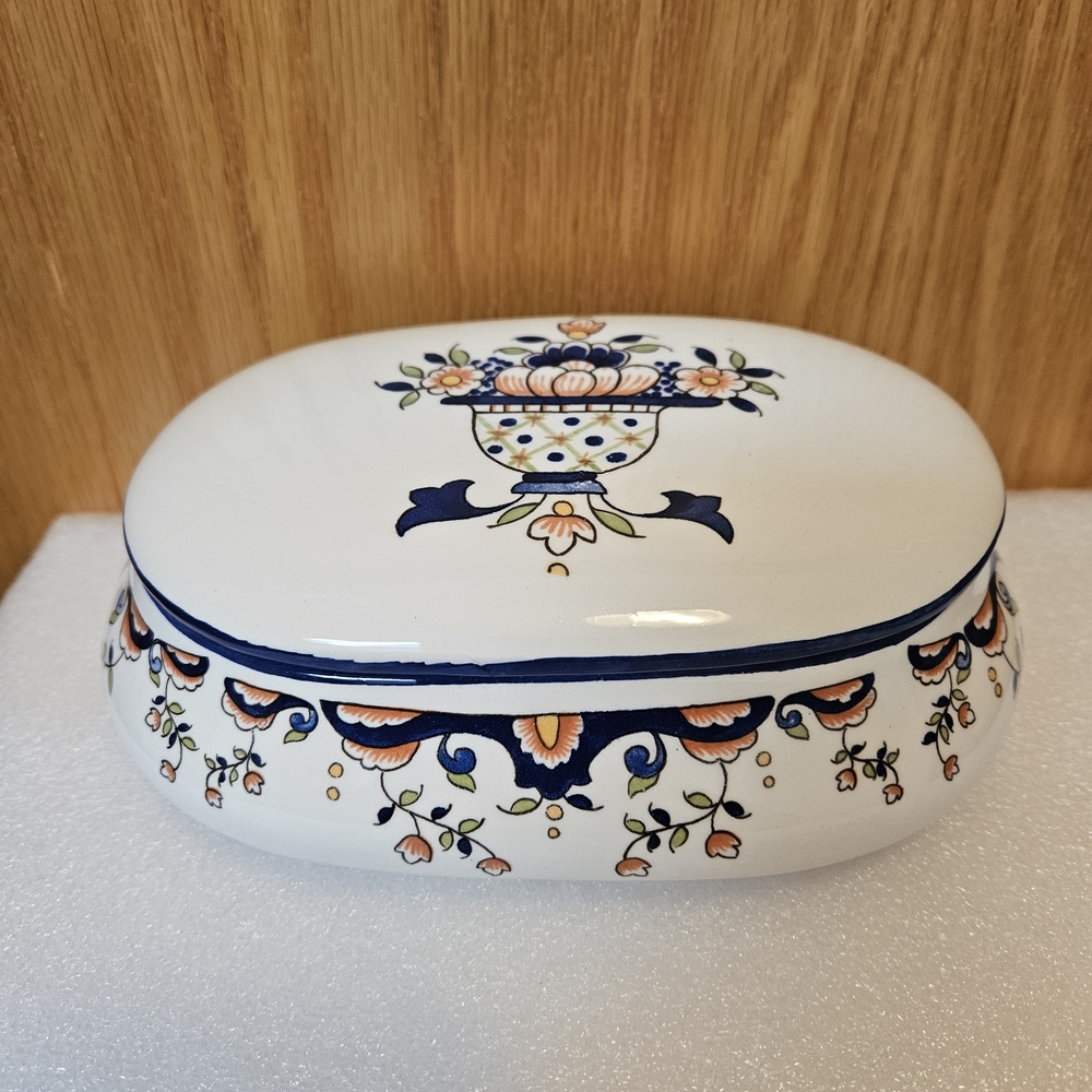 Rouen Style Ceramic Trinket Box